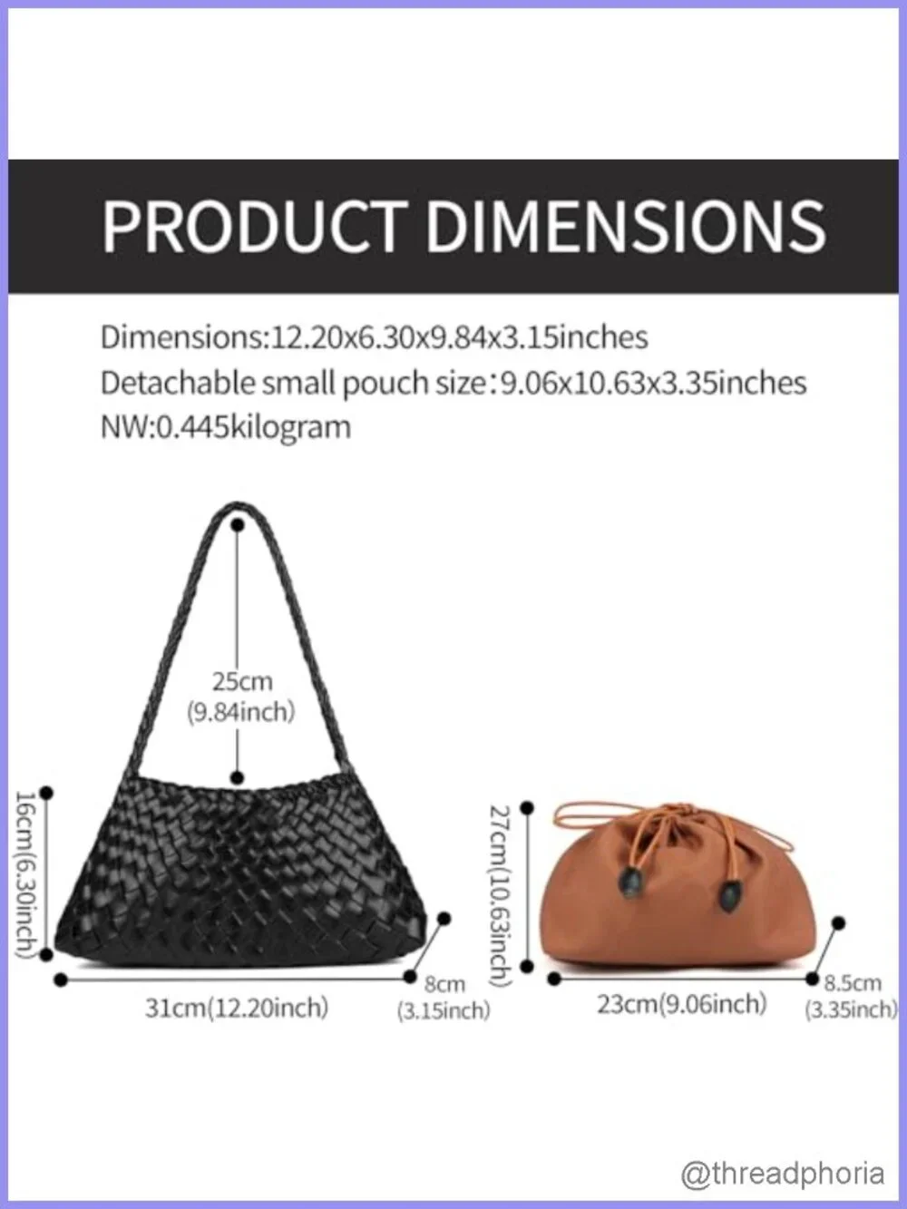 Woven Hobo Shoulder Bag for Women Faux Leather Handwoven Summer Purse